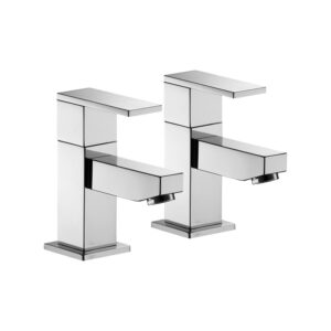 Imex Bloque Bath Pillar Taps (Pair)