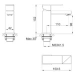 Imex Bloque Single Lever Basin Mixer Tap