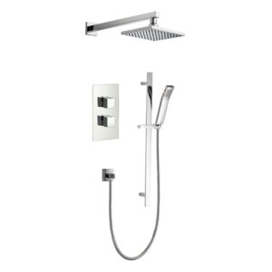 Imex Bloque2 Concealed Shower Set with Str8 Slide Rail Kit & Fixed Head