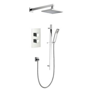 Imex Bloque2 Concealed Shower Set with Fixed Head & Pencil Handset