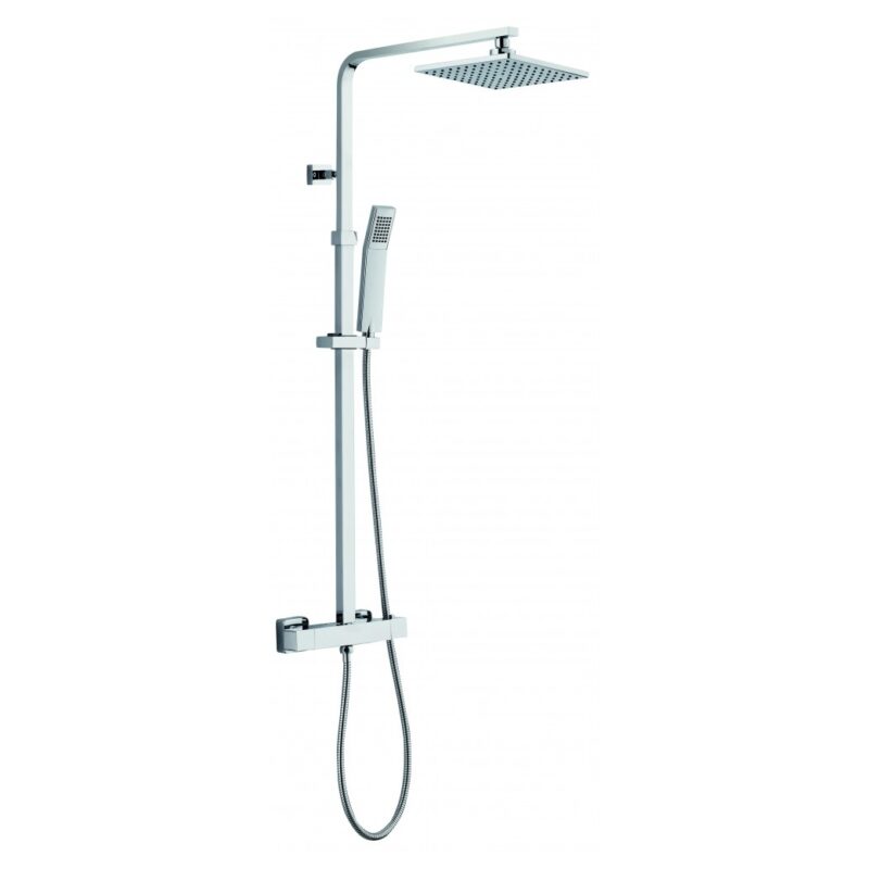 Imex Bloque2 Dual Outlet Bar Valve with Fixed Head & Handset