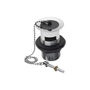 Imex Luxury Slotted Basin Waste with Black Plastic Plug