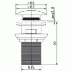 Imex Deluxe Basin Clicker Waste Slotted