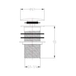 Imex Deluxe Unslotted Basin Clicker Waste