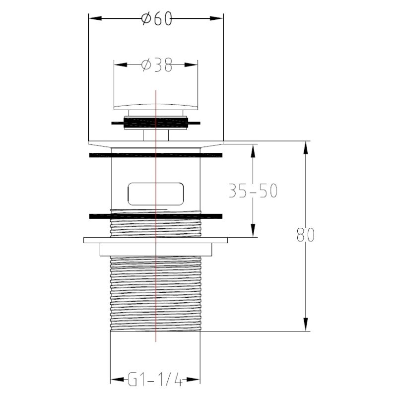 Imex Small Dome Basin Clicker Waste Slotted