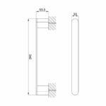 Imex Duro 340mm Towel Bar