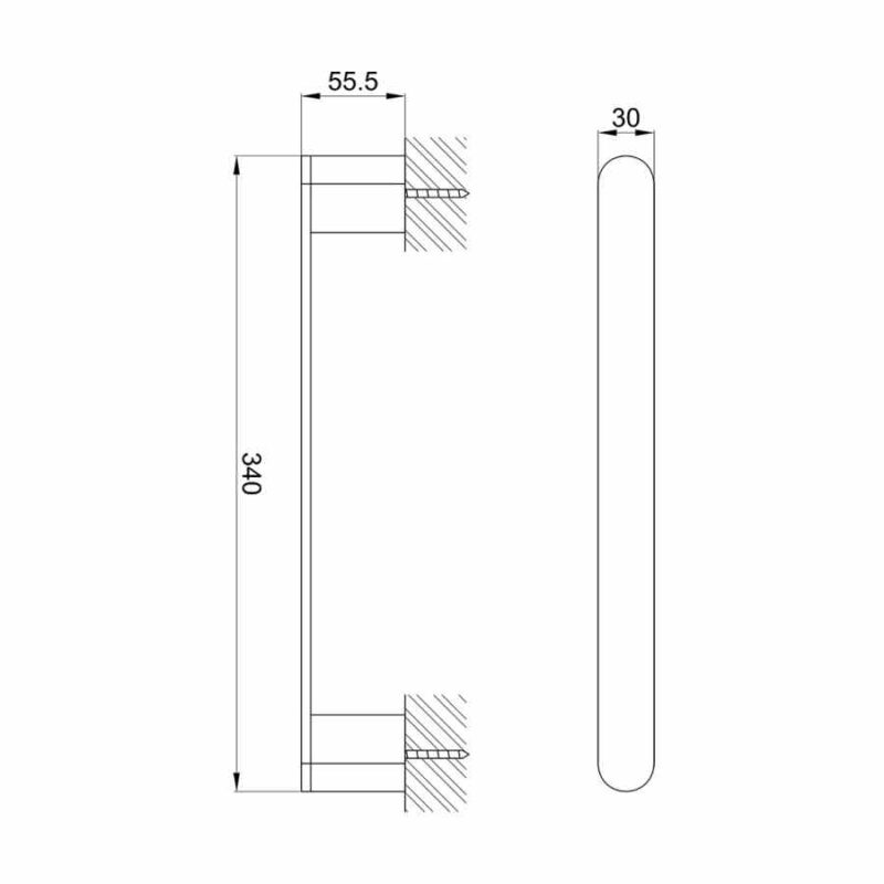 Imex Duro 340mm Towel Bar