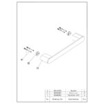 Imex Duro 340mm Towel Bar Brushed Brass