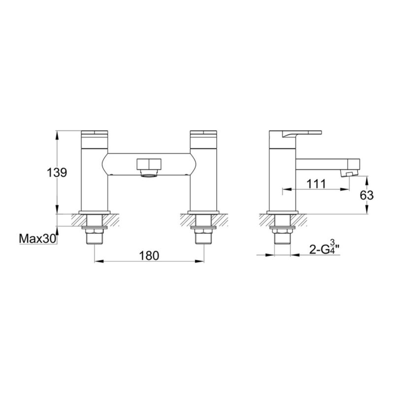 Imex Duro Bath Filler Tap