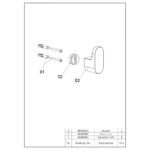 Imex Round Robe Hook Matt Black