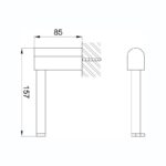 Imex Duro Round Toilet Roll Holder Brushed Brass