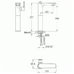 Imex Alma Tall Single Side Lever Basin Mixer Tap