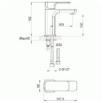 Imex Flite Basin Mixer Tap Brushed Brass
