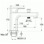 Imex Flite Mono Bath Shower Mixer with Kit Chrome