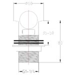 Imex Basin Flip Waste Slotted