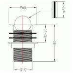 Imex Basin Flip Waste Unslotted