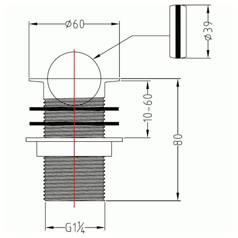 Imex Basin Flip Waste Unslotted