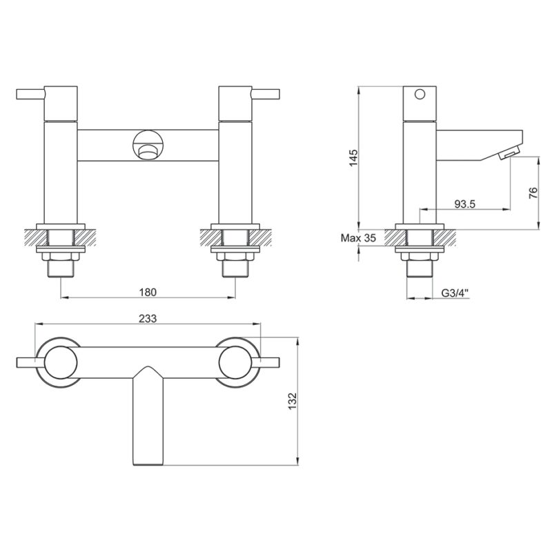 Imex Ivo Bath Filler Tap