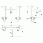 Imex Ivo Bath Shower Mixer with Kit