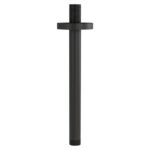 Imex 200mm Matt Black Round Ceiling Mounted Shower Arm