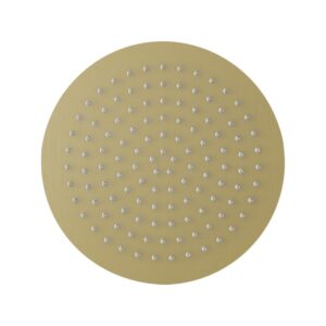 Imex Slimline 250mm Brushed Brass Round Shower Head