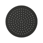 Imex Slimline 250mm Matt Black Round Shower Head