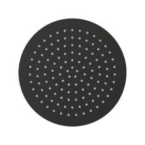 Imex Slimline 250mm Matt Black Round Shower Head