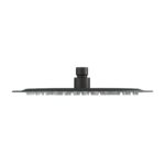 Imex Slimline 250mm Matt Black Round Shower Head