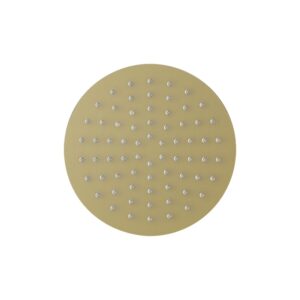 Imex Slimline 200mm Brushed Brass Round Shower Head
