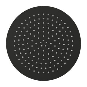 Imex Slimline 300mm Matt Black Round Shower Head