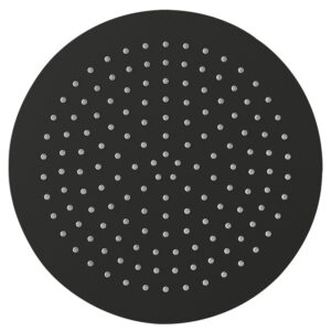 Imex Slimline 400mm Matt Black Round Shower Head