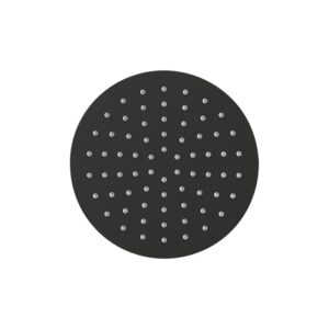 Imex Slimline 200mm Matt Black Round Shower Head