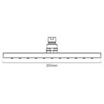 Imex Bloque2 ABS Square Shower Head 200mm