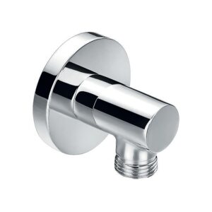 Imex Round Brass Wall Outlet Elbow Chrome