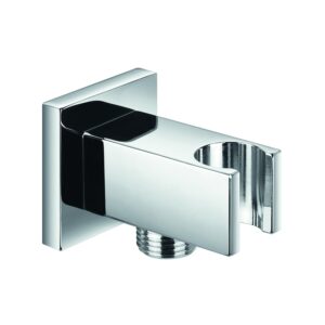Imex Square Brass Wall Outlet Elbow with Bracket