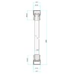 Imex Design 7mm Bore Smooth Shower Hose 2000mm