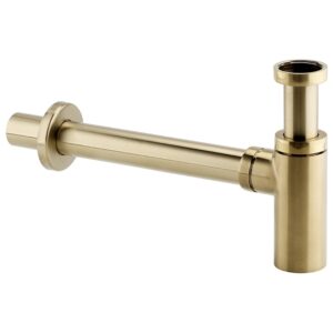 Imex Minimalist 1 1/4" Bottle Trap Brushed Brass