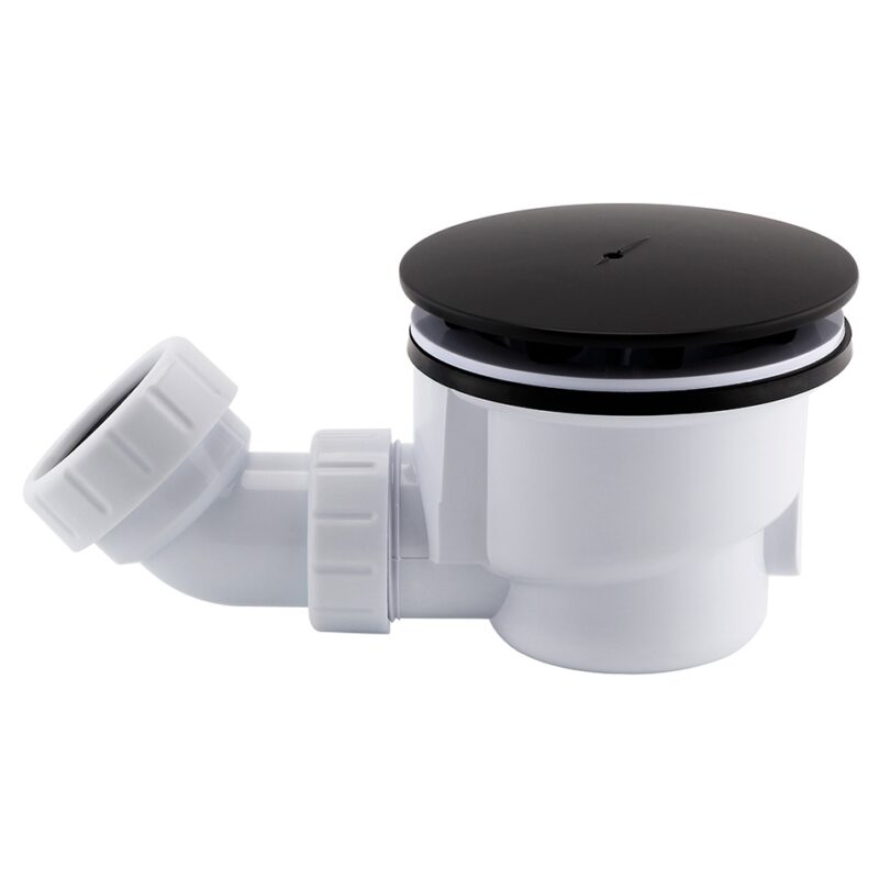 Imex 90mm Fast Flow Matt Black Shower Waste Imex 90mm Fast Flow Matt Black Shower Waste