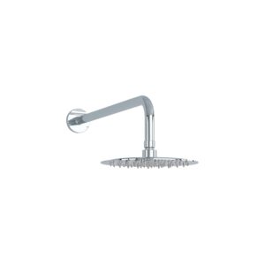 Imex 200mm Stainless Steel Round Slimline Shower Head & Arm Chrome