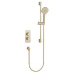 Imex Ravine Concealed Thermostatic Valve with Slide Rail Kit Brushed Brass