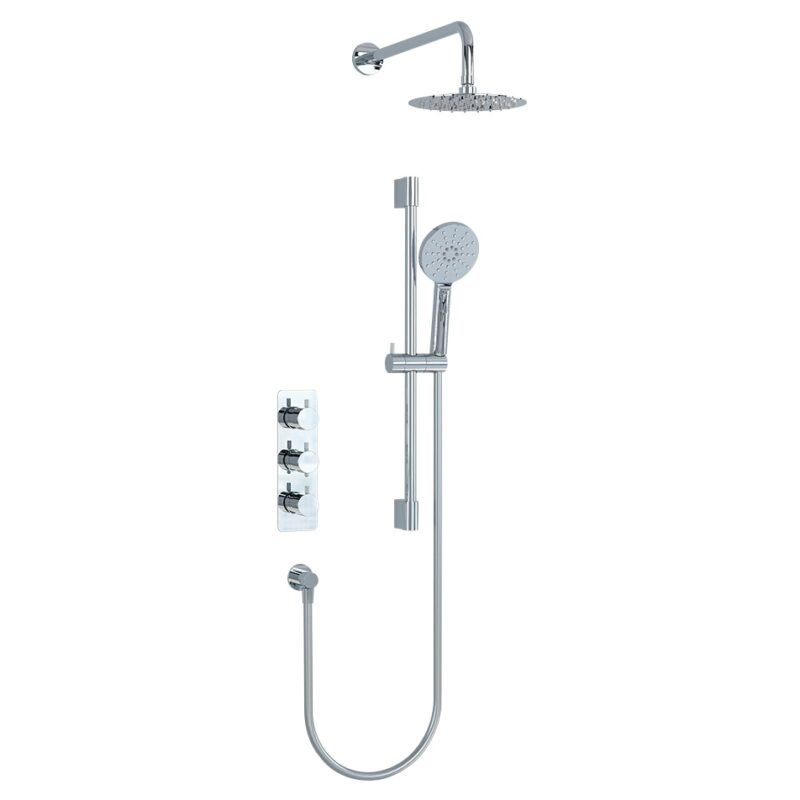 Imex Ravine 3 Control Valve with Fixed Head & Slide Rail Kit Chrome