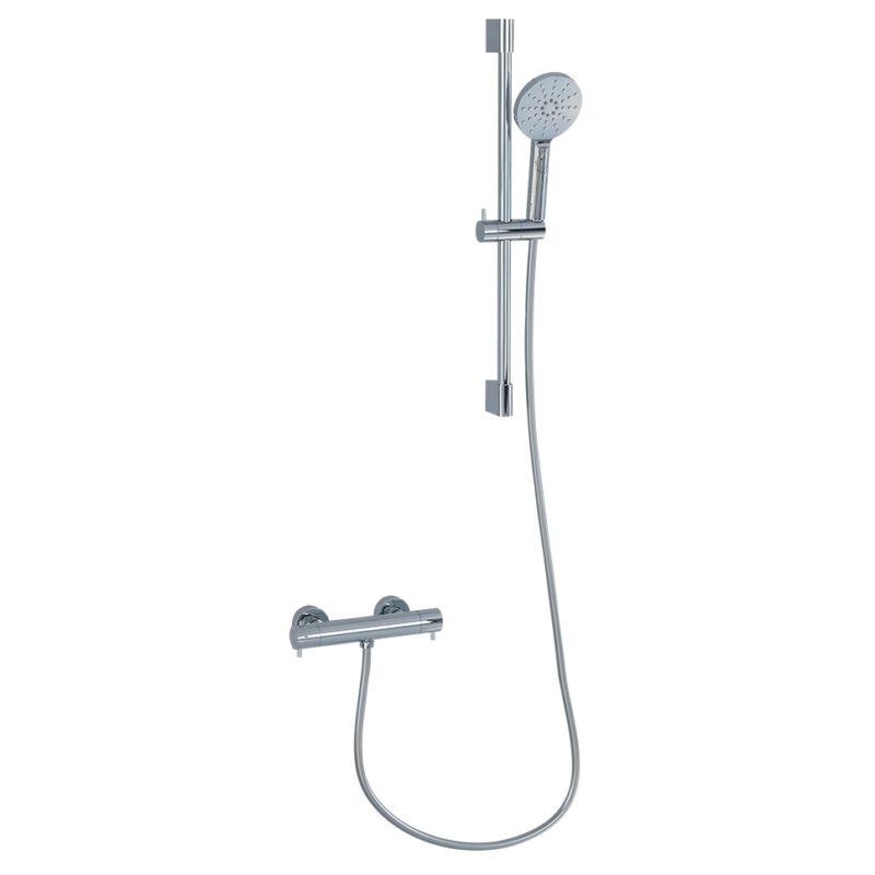 Imex Ravine Cool Touch Thermostatic Bar Shower Set Chrome