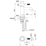 Imex Ravine Basin Mixer with Universal Waste Chrome