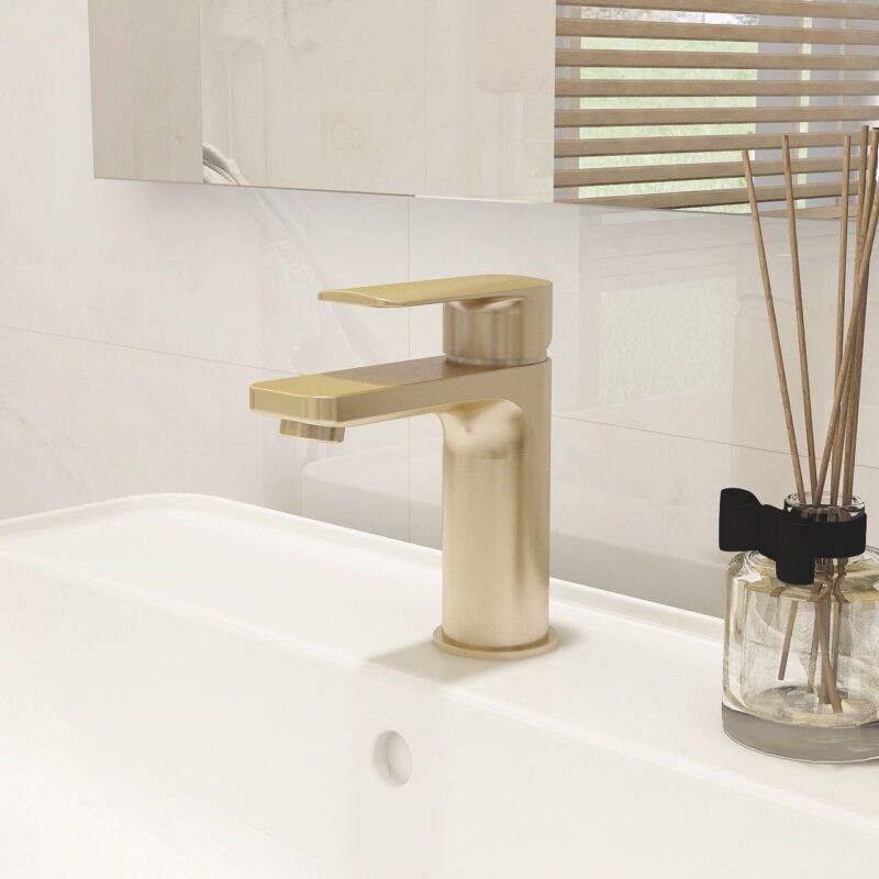 Imex Suburb Basin Mixer Brushed Brass