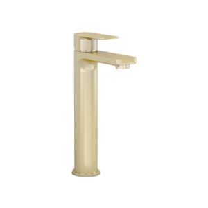 Imex Suburb Tall Basin Mixer Tap Brushed Brass