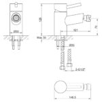 Imex Xcite Single Lever Bidet Mixer Tap