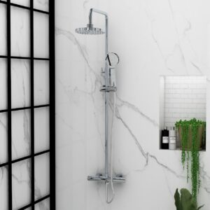 Imex Arco Dual Bar Shower System with Fixed & Adjustable Shower Heads