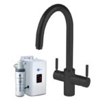 InSinkErator 3N1 J Shape Tap, Neo Tank & Filter Pack Velvet Black