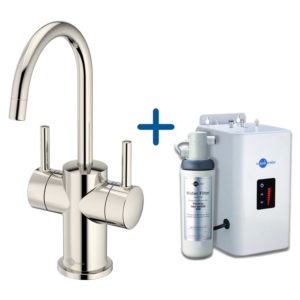 InSinkErator FHC3010 Hot/Cold Water Mixer Tap & Neo Tank Nickel
