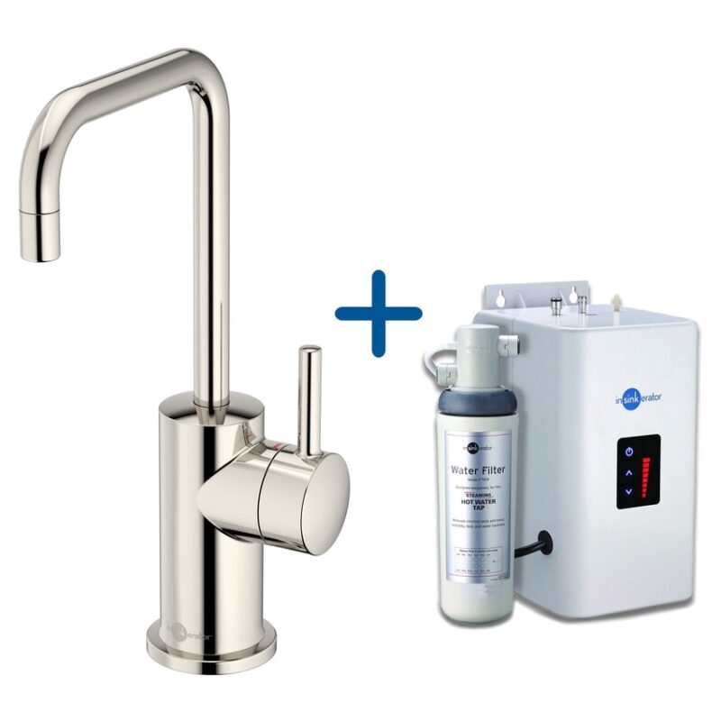 InSinkErator FH3020 Hot Water Tap & Neo Tank Polished Nickel